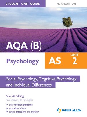 cover image of AQAB AS Psychology Student Unit Guide New Edition